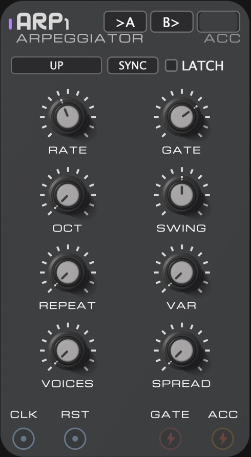 Actual RFM Space ARP module front
