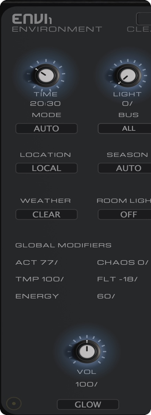 Actual RFM Space ENVI module front — Night Light
